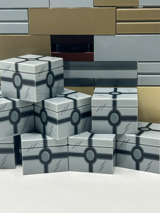 Galactic Cargo Crate/Box #1 made with LEGO parts - B3 Customs