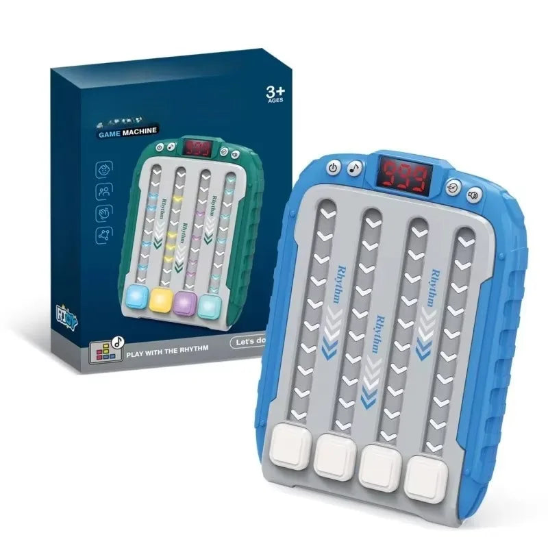 Electronic Rhythm Push Game Toy — Light-Up Montessori Travel Puzzle | Educational Sensory Game