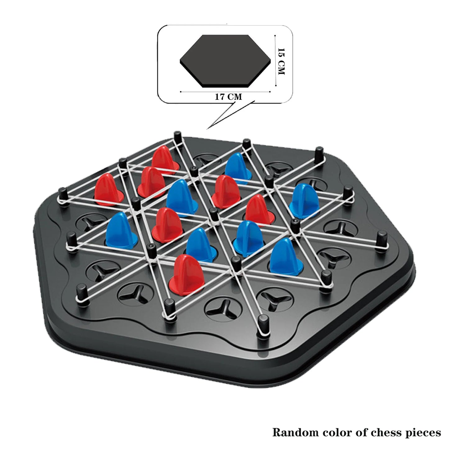 Triangle Chess Duel Strategy Board Game — Family Logic Tabletop Game for Kids & Adults