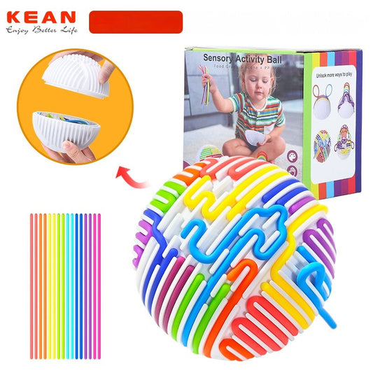 Sensory Activity Ball Puzzle Decompression Anxiety Training Silicone Toy