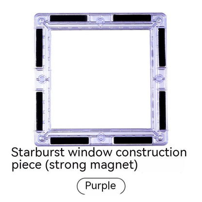 Color Window Asterism Magnetic Building Blocks Assembly