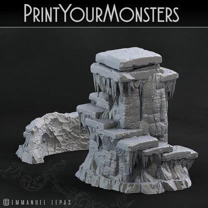 3D Printed Print Your Monsters Ice Dice Tower The Wrath of Gloomrime Monsters Part II Set 28mm - 32mm D&D Wargaming
