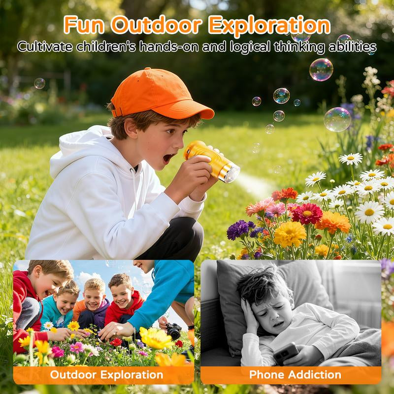 Aurorahaven Kids Microscope with 4K Camera & 1000X Magnification - STEM Educational Toy for Ages 3-12, Perfect Gift for Boys & Girls!