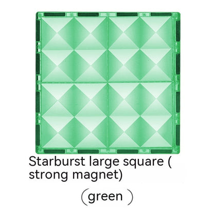 Color Window Asterism Magnetic Building Blocks Assembly
