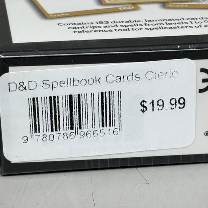 DUNGEONS & DRAGONS Spell Book Cards Cleric 153 Durable Laminated Cards C56660000