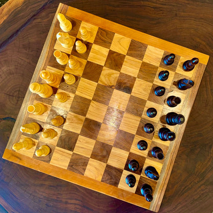 Sawdust Chess & Checker Board (Regulation Size)