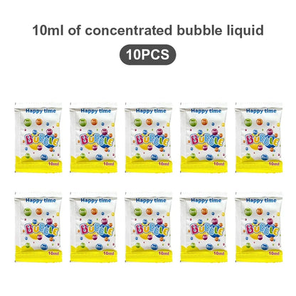 Handheld Outdoor Bubble Launcher — Light-Up Bubble Blower Toy for Kids (No Battery Required)