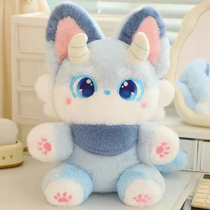 Cute Fox Plush Toy (13.8 in) - Soft Stuffed Animal Appease Sleeping Pillow Doll