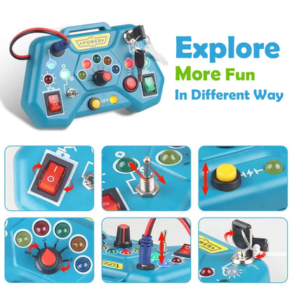 Montessori Busy Board Toy – Educational Learning & Travel Toy for Toddlers
