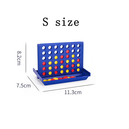 Foldable Connect 4 Travel Board Game – 4-in-a-Row Portable Family Strategy Toy for Kids