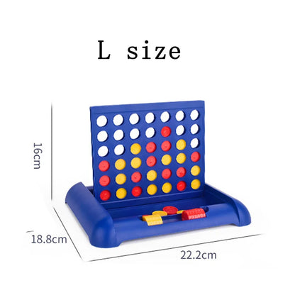 Foldable Connect 4 Travel Board Game – 4-in-a-Row Portable Family Strategy Toy for Kids