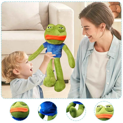 Animal Sad Frog Plush Toy Soft Stuffed Pillow Magic Pepe