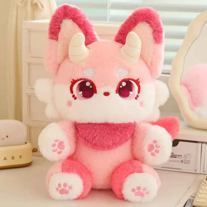 Cute Fox Plush Toy (13.8 in) - Soft Stuffed Animal Appease Sleeping Pillow Doll