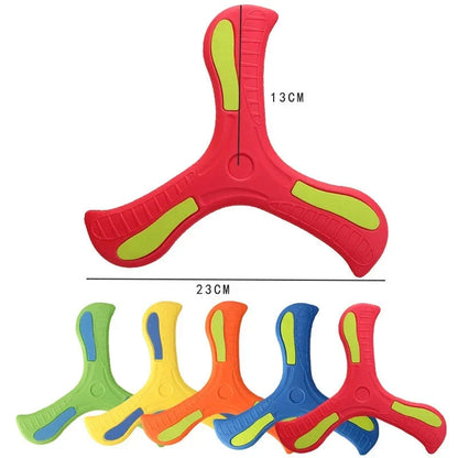 Soft Three-Leaf Boomerang Toy for Kids & Adults – Safe Outdoor Flying Game