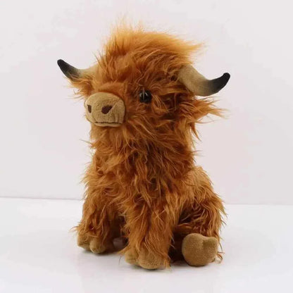 Highland Cow Plush Toy – Soft 11 Inch Kawaii Stuffed Animal
