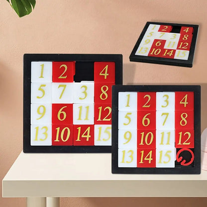 Early Educational Math Toy | 1-15 Number Sliding Puzzle for Kids