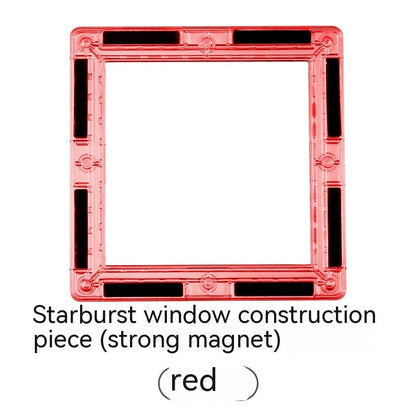 Color Window Asterism Magnetic Building Blocks Assembly