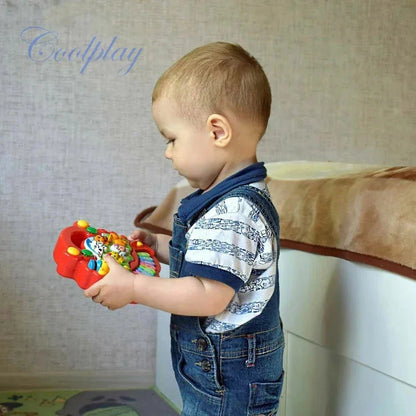 Kids Cartoon Piano Keyboard Toy | Educational Animal Sound Musical Instrument with Lights for Toddlers