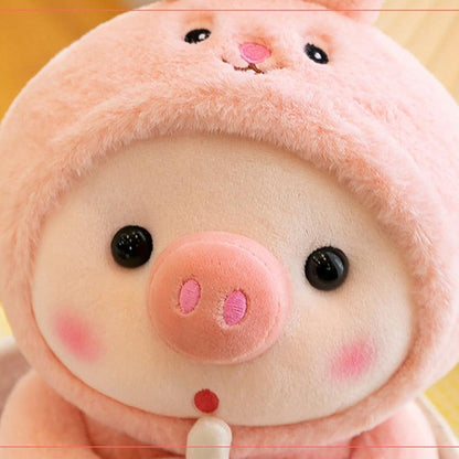 Pig Boba Plush Toy Cute Bubble Tea Stuffed Animal for Kids
