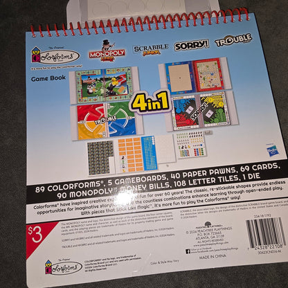 4 in 1 Board Game Junior Edition W/ Monopoly