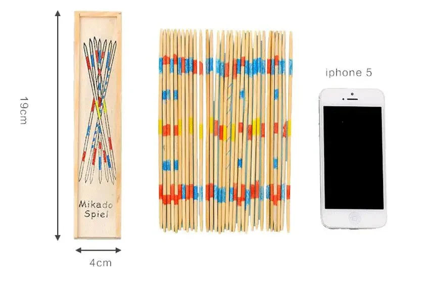 Wooden Pick-Up Sticks Game | Classic Educational Multiplayer Toy